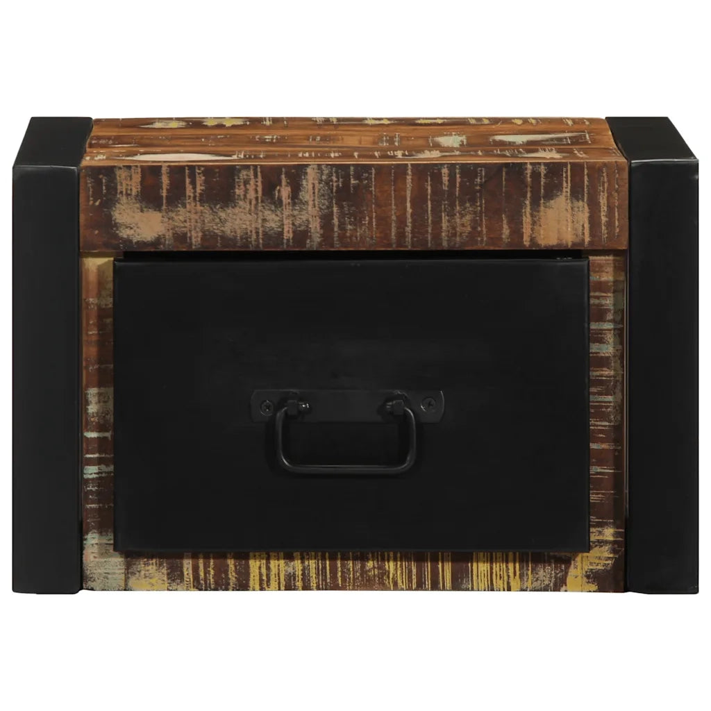 Comodini 2 pz Multicolore 40x35x25cm in Legno Massello Recupero 4015948