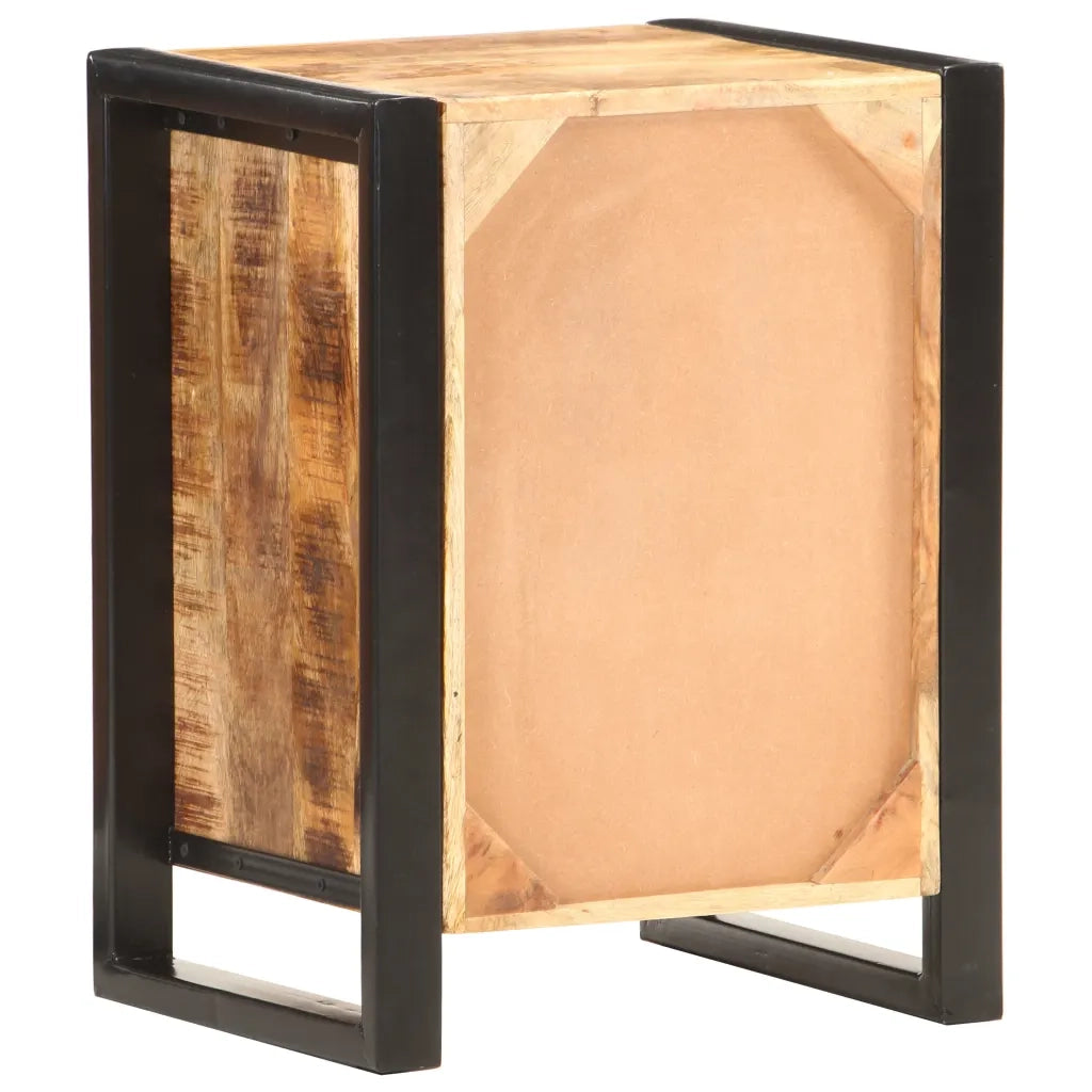 Comodino 40x35x55 cm in Legno Massello di Mango 321567