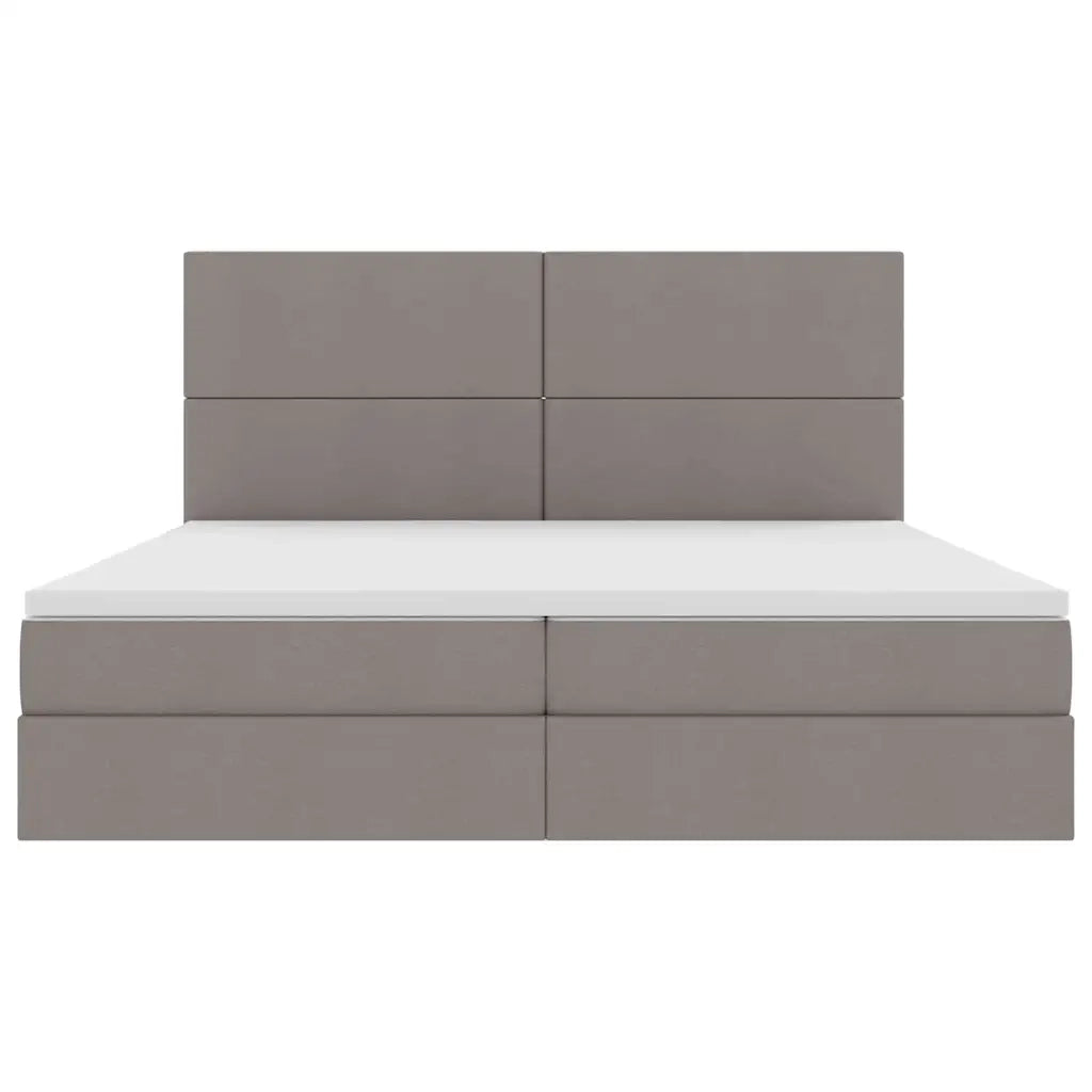 Letto con contenitore LED e materasso Tortora 200 x 200 cm
