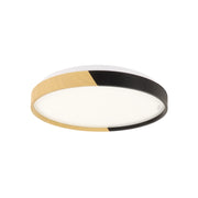 Plafoniera bagno LED 24W 4100K rotonda 38cm rovere/nero Struhm