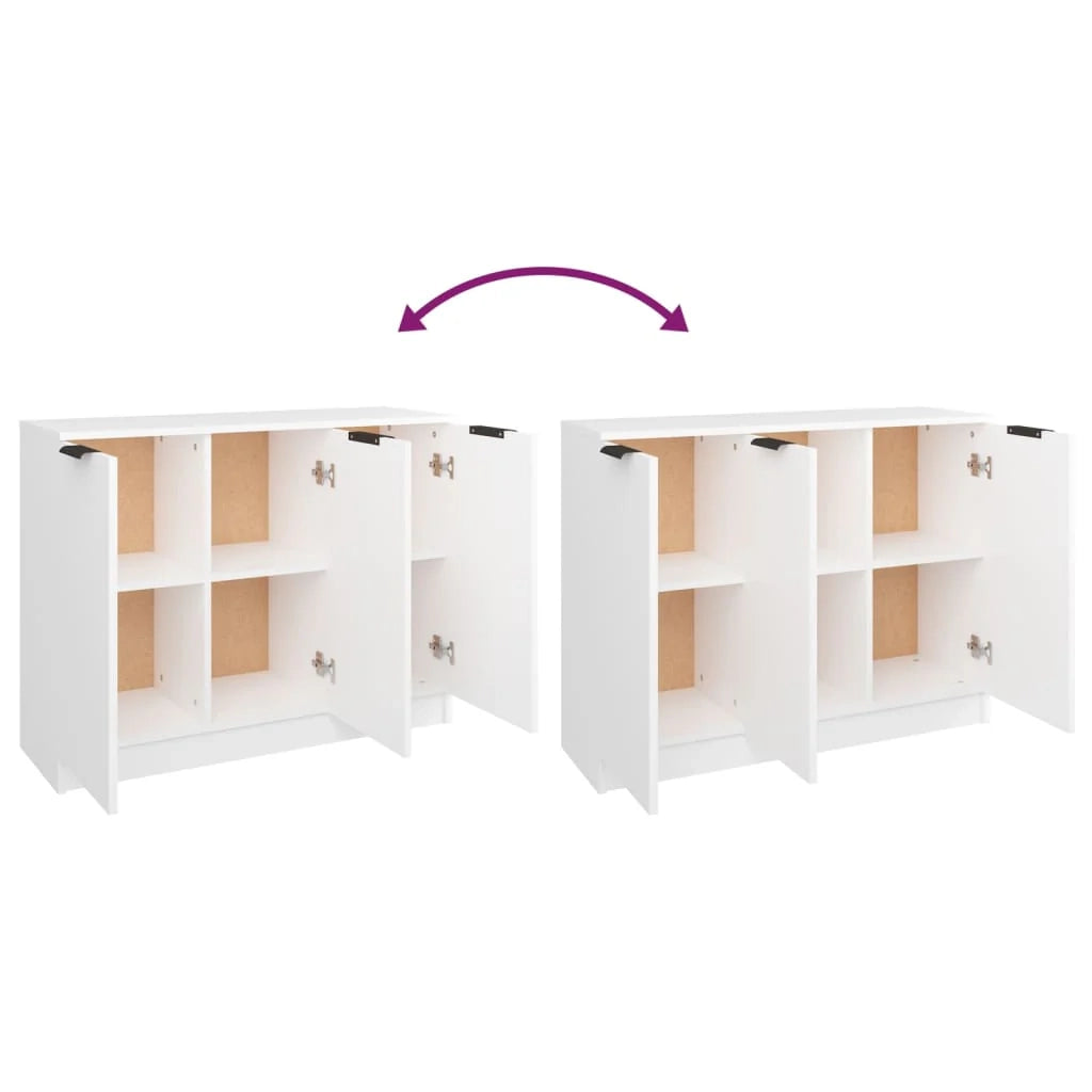 Buffet credenza cassettiera armadio mobile contenitore organizer per cucina soggiorno salotto 90,5 x 30 x 70 cm legno ingegnerizzato bianco 02_0030527