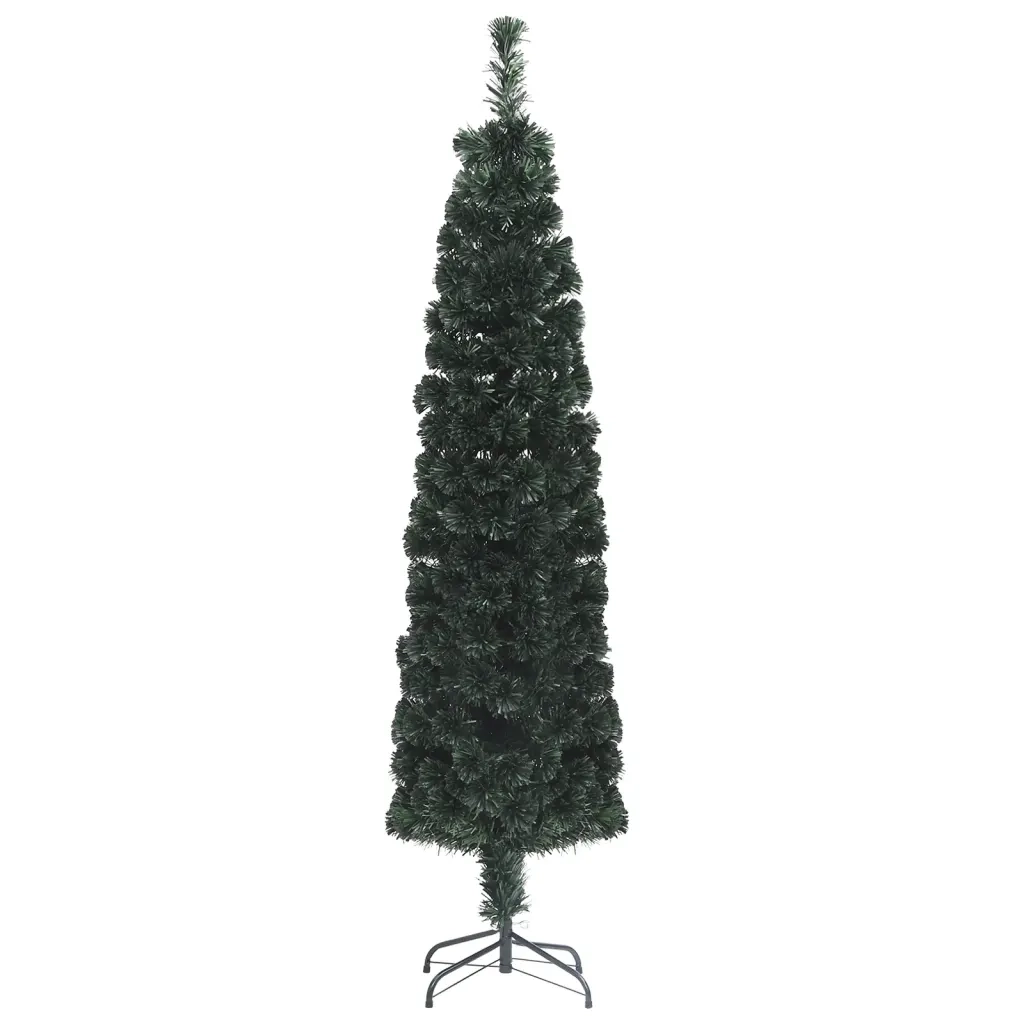 Albero Natale | Decorazioni natalizie Artificiale Sottile Supporto 150 cm Fibra Ottica