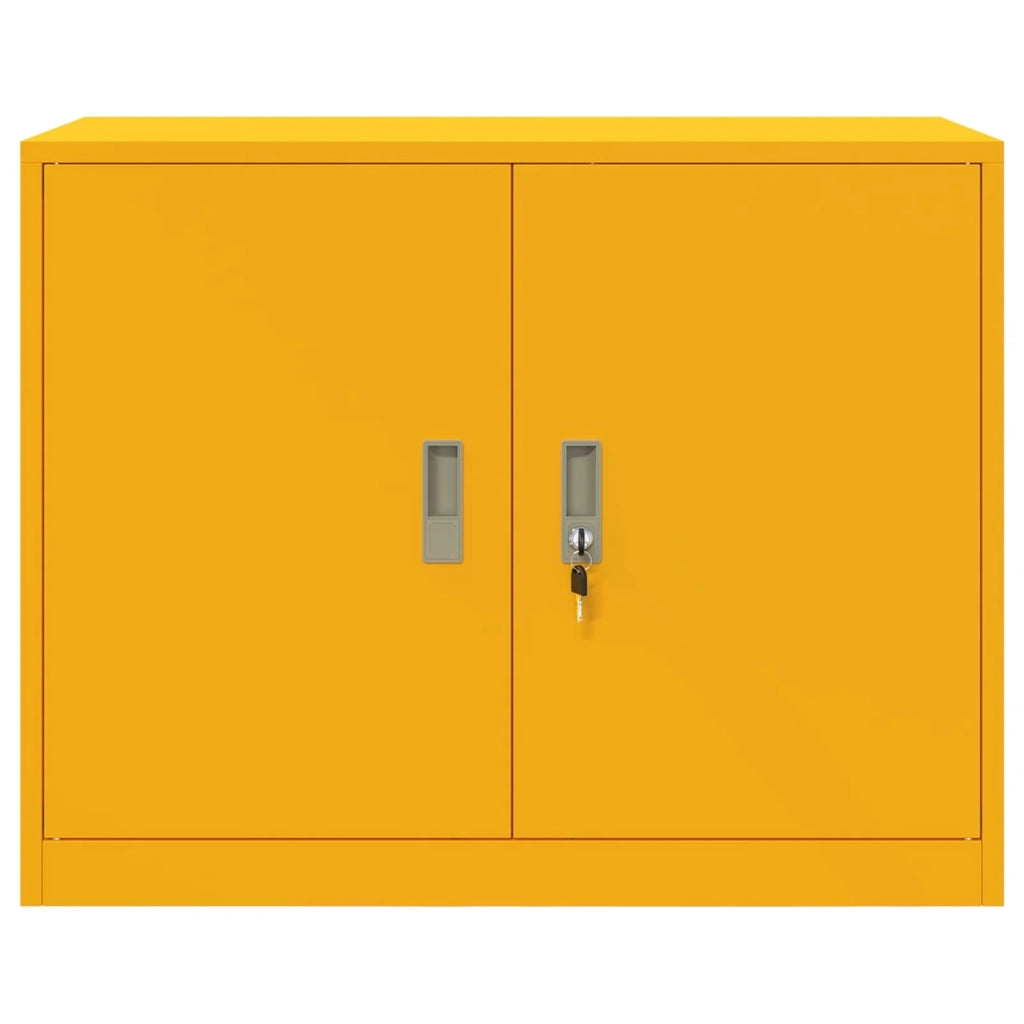 Armadio Giallo senape 90 x 40 x 70 cm Acciaio 891637