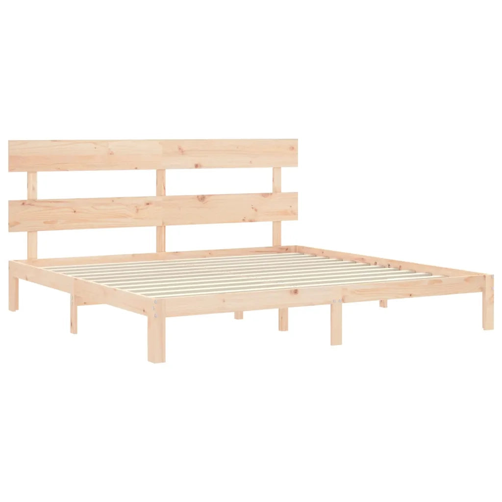 Giroletto senza Materasso 200x200 cm in Legno Massello di Pino 3193551