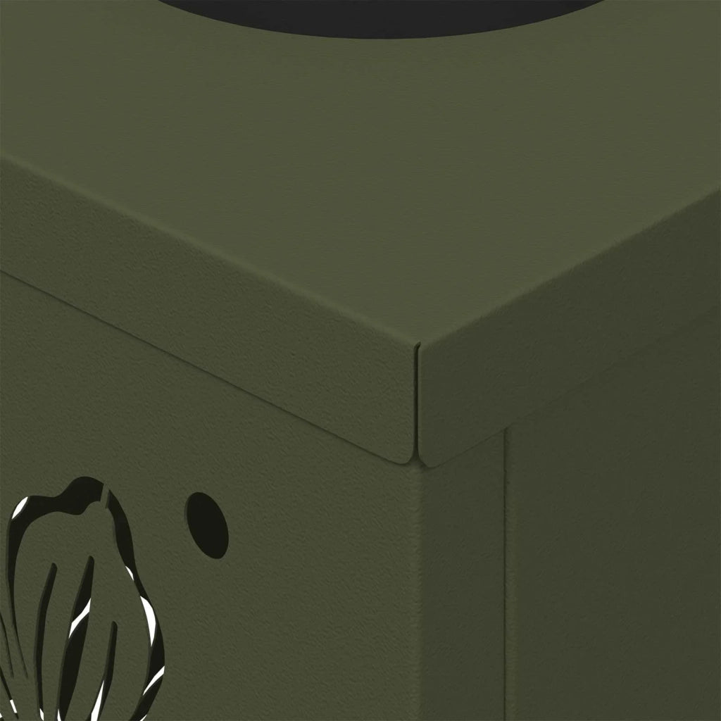 Faro LED solare per sentieri 2 pz Verde oliva CFW6409209