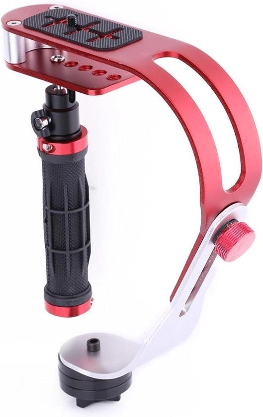 Stabilizzatore portatile per video - Eccellente stabilità per fotocamera DSLR - Superficie di montaggio in gomma.