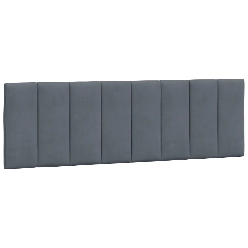Cuscino Testiera Grigio Scuro 160 cm in Velluto