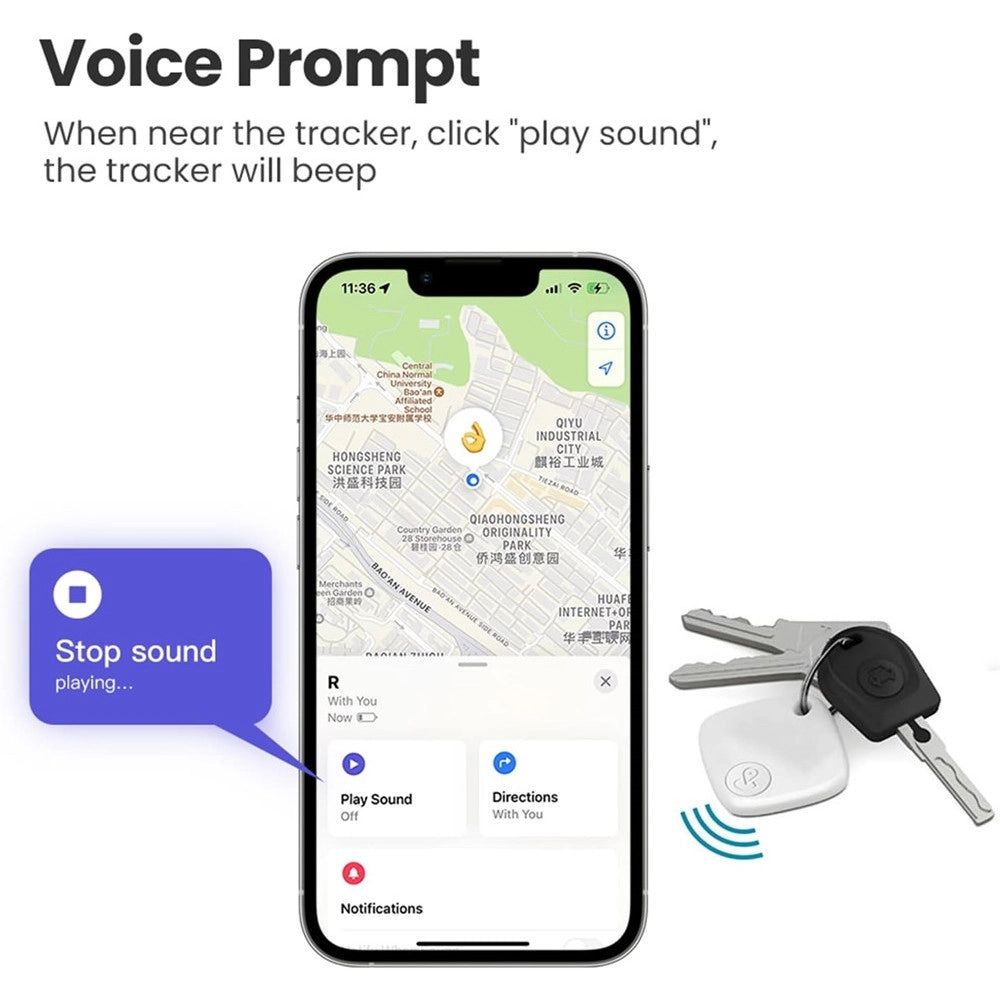 Trade Shop - Tracker Bluetooth Localizzatore Item Finder Smart Anti-loss Device Per Chiavi Borse -