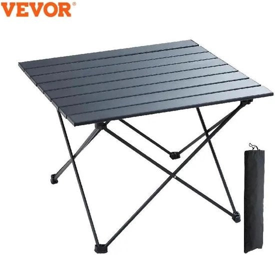 Tavolo da Campeggio Flessibile - Tavolo da Picnic Opvolutile - Tavolo da BBQ - Capacità di Carico 66kg - Anello di Alimentazione in Alluminio - Per 4 Persone