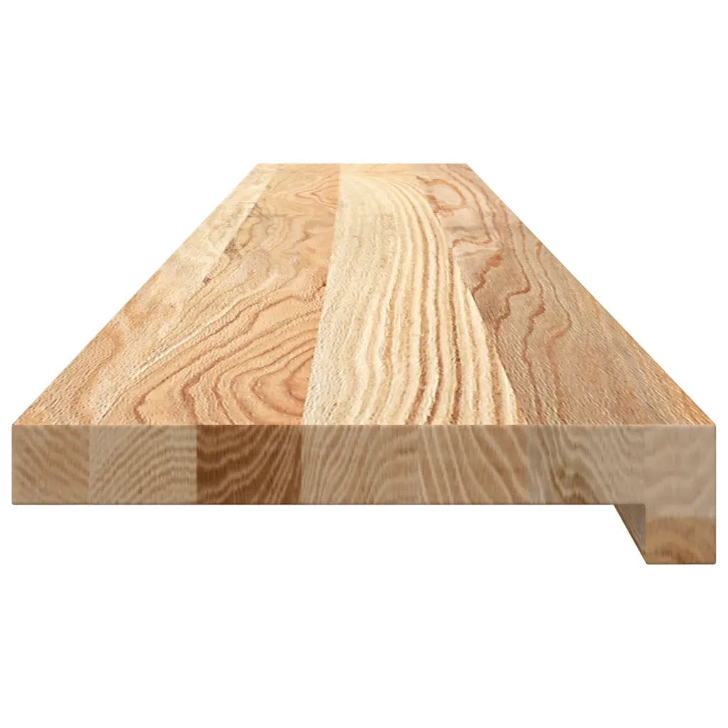 Davanzali 2 pz Non Trattati 120x20x2cm Legno Massello di Rovere 4009098