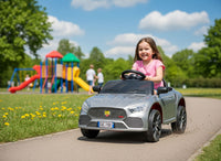 Macchina Elettrica per Bambini Deluxe 12V 4,5Ah Argento