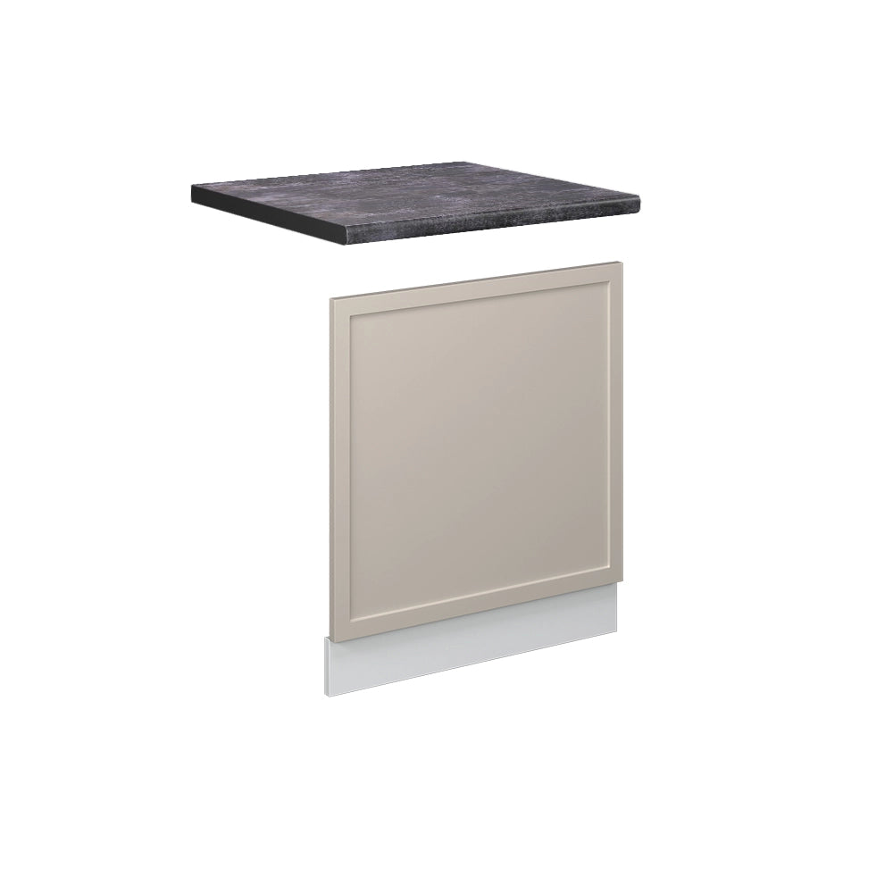 Pannello frontale Fame-Line GrigioBeige/Bianco 60 cm, PL Antracite Vicco