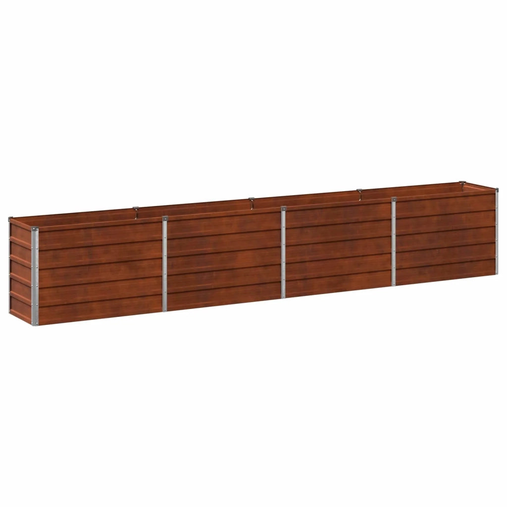 Letto rialzato da giardino Ruggine 320 x 40 x 55 cm cartone 8006270