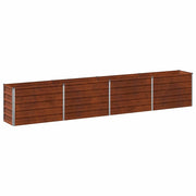 Letto rialzato da giardino Ruggine 320 x 40 x 55 cm cartone 8006270