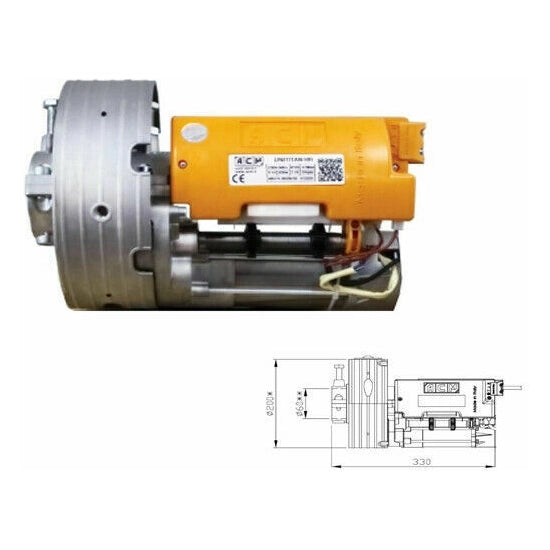 MOTORE PER SERRANDA ACM UNITITAN HR SENZA ELETTROFRENO 170 KG MOLLA 200 ASSE 60