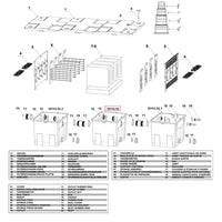 Ricambio per filtro a camera laghetti CBF-350C Contenitore 2° stadio