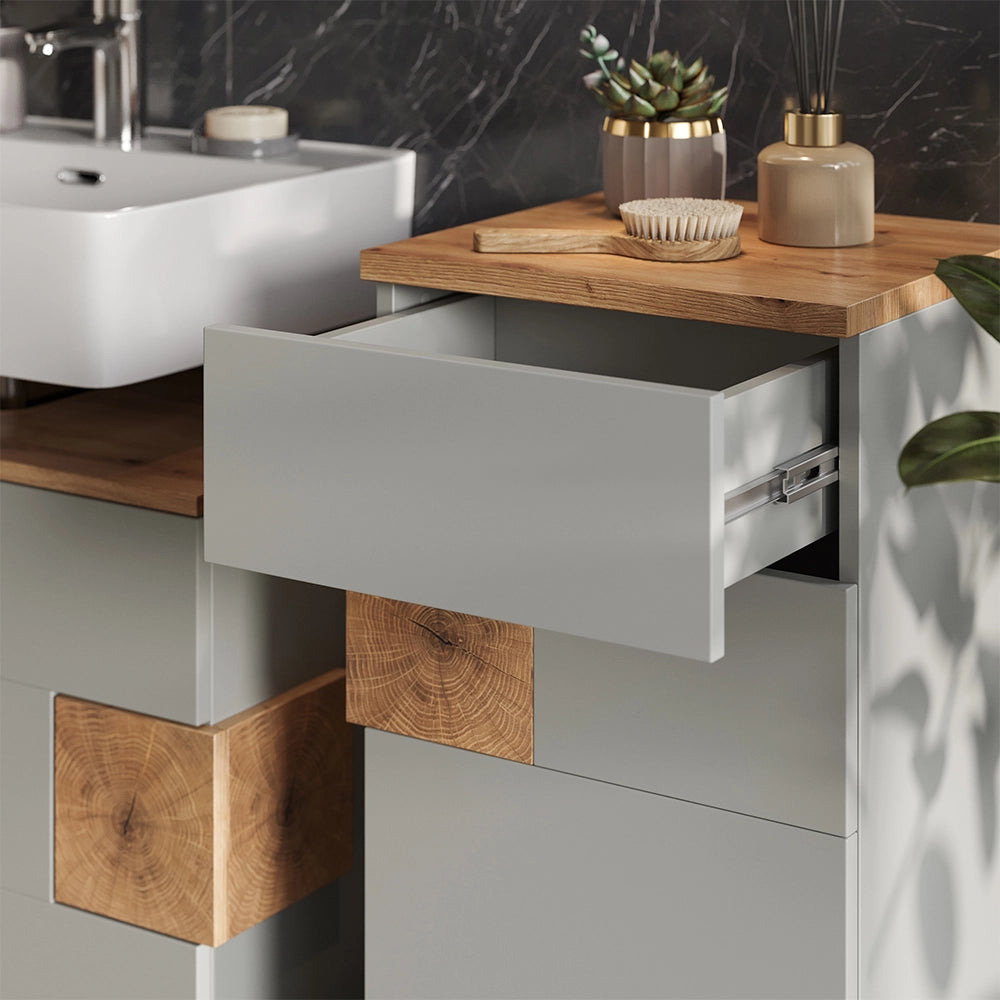 Vicco mobiletto bagno Grigio/Artisan 40 x 84 cm