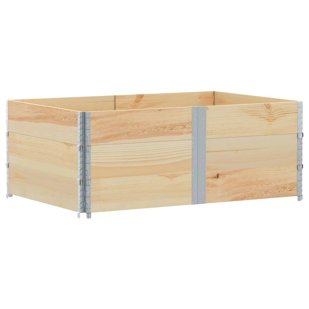 Vassoio per fioriera aiuola rialzata piante fiori terrazza giardino 150 x 100 cm legno di pino massiccio marrone 02_0037414
