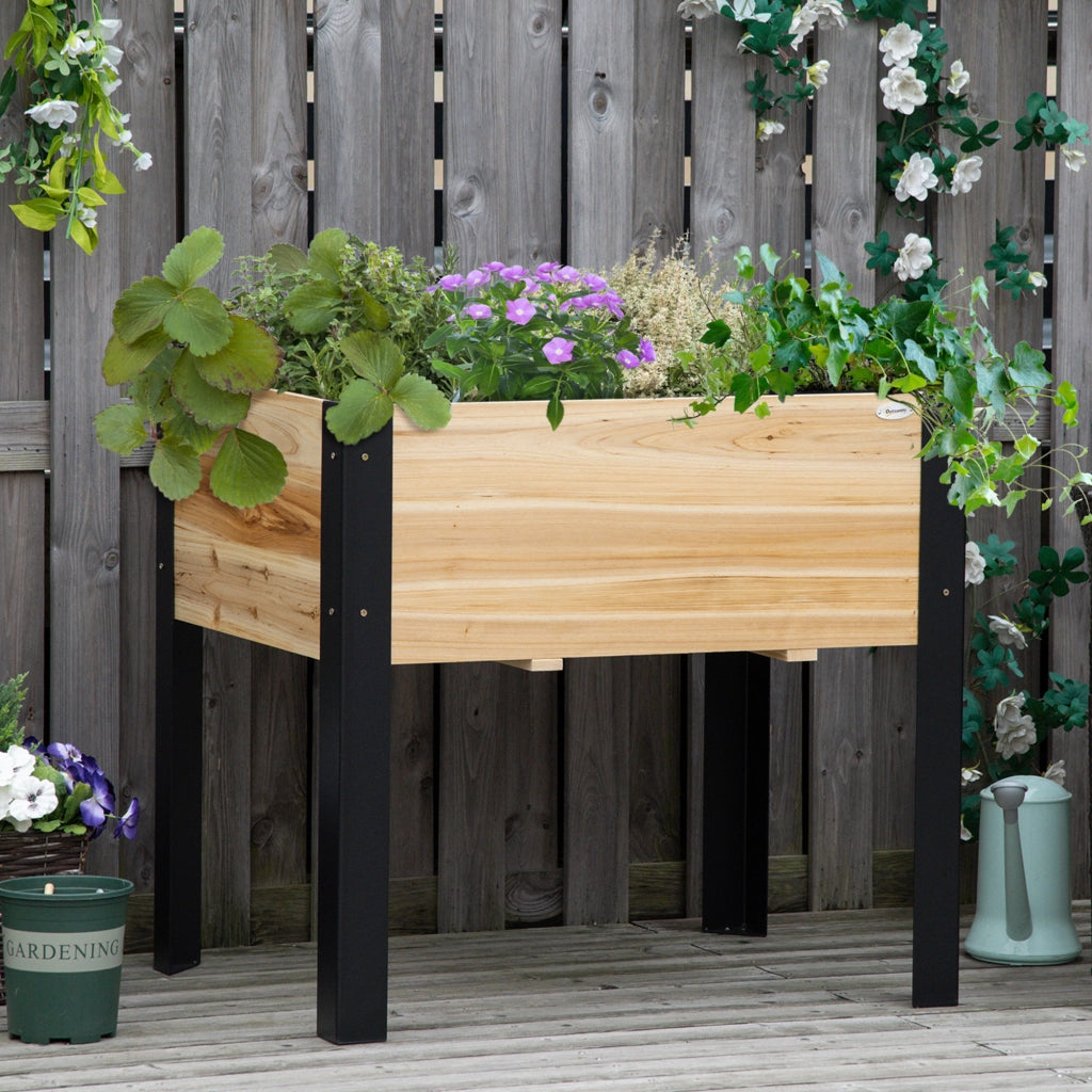 Fioriera da Giardino ¨C zephmum ¨C Nero Legno Pino
