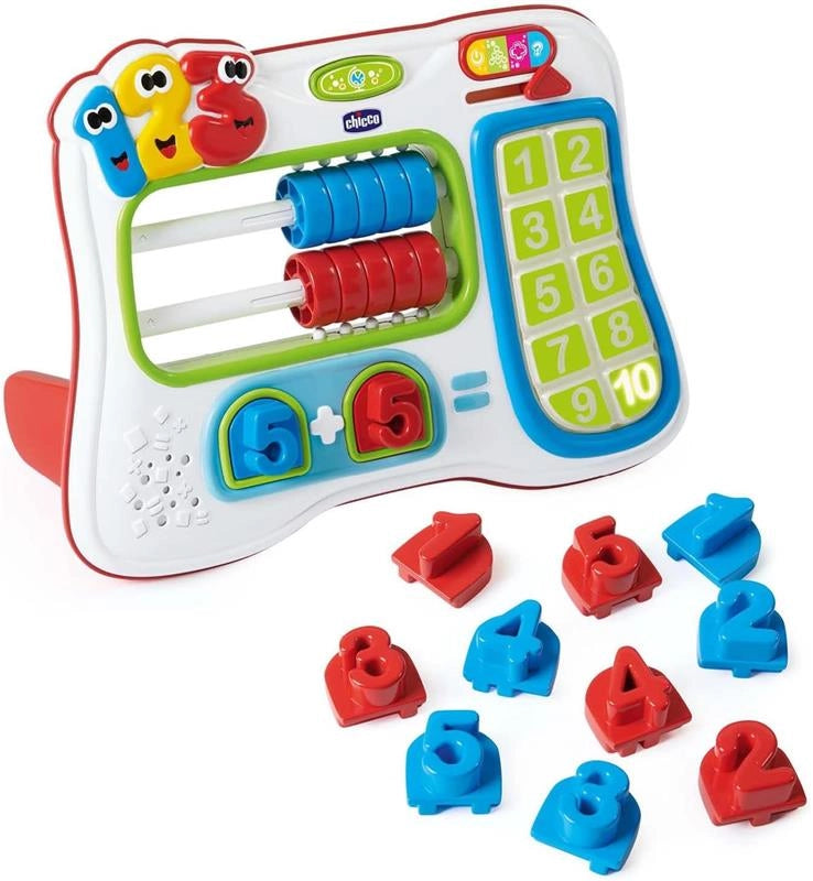 CHICCO ABACO NUMERI & SOMME GIOCO EDUCATIVO PER BAMBINI MATEMATICO IN 4 LINGUE PER IMPARARE NUMERI E SOMME ANNI 6 ANNI