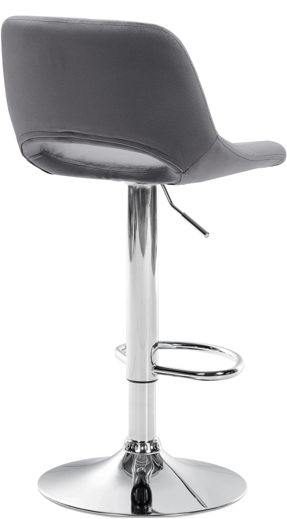 Barhocker Camden Samt chrom