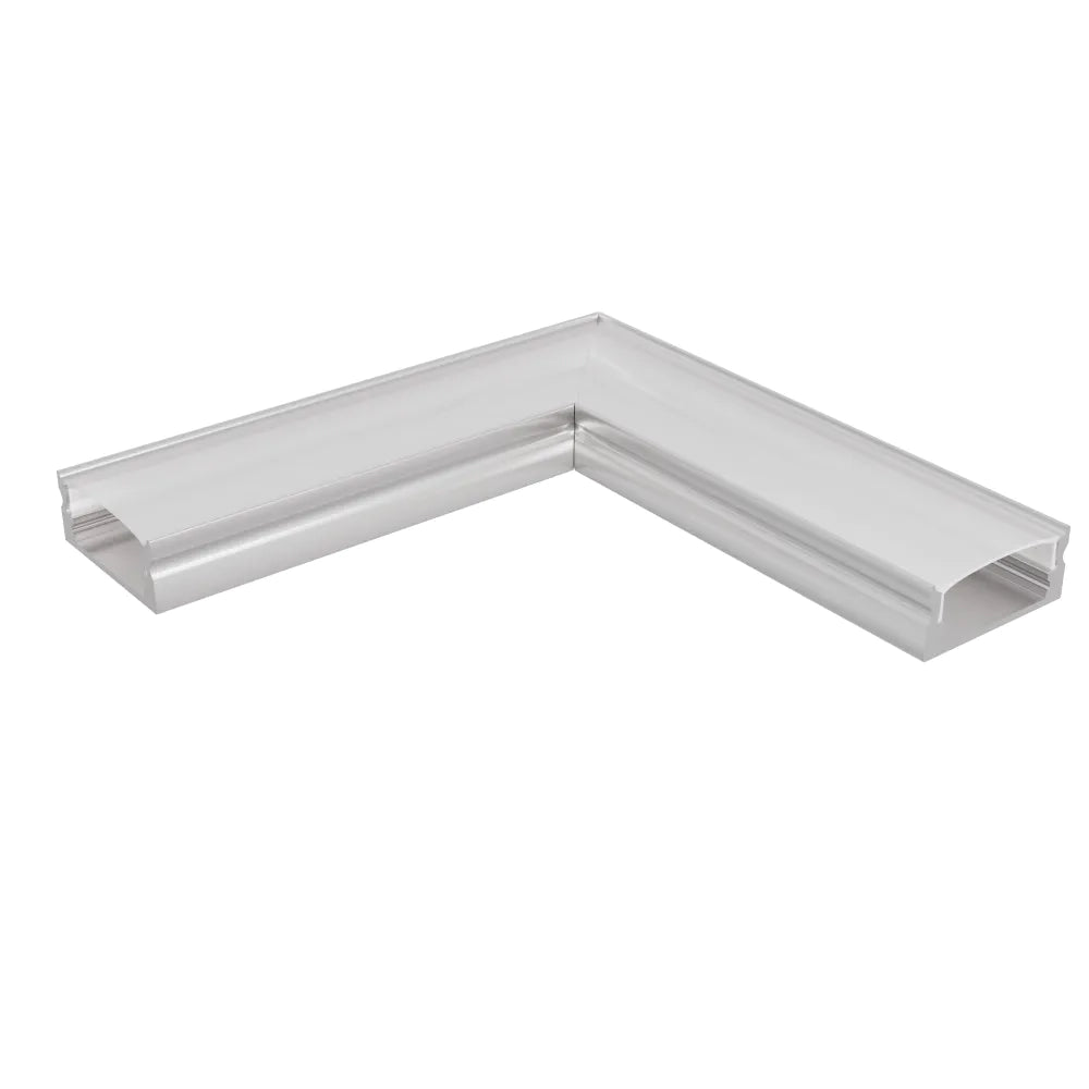 Angolo di giunzione silver 90° per profilo lineare in alluminio XL