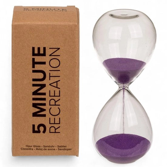 Timer Decorativo per Ufficio/Soggiorno - 12,5 cm - 5 Minuti - Rilassante - Regalo