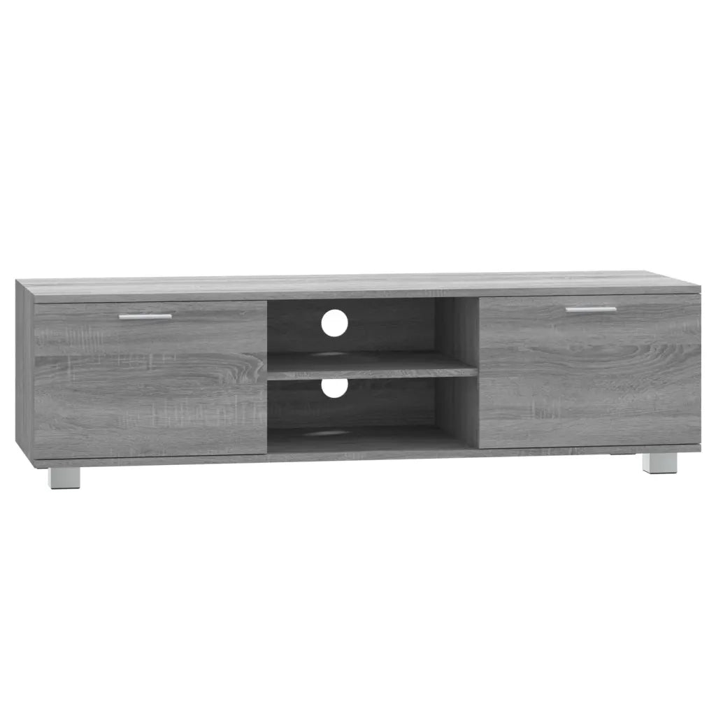 Mobile TV Grigio Sonoma 140x40,5x35 cm in Legno Multistrato 342627