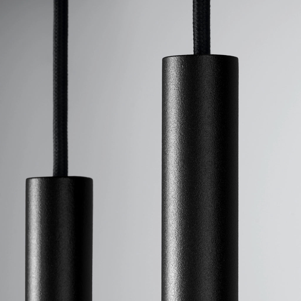 Lampada a sospensione nera 2 tubi 2xG9 VELINO Pure Lume