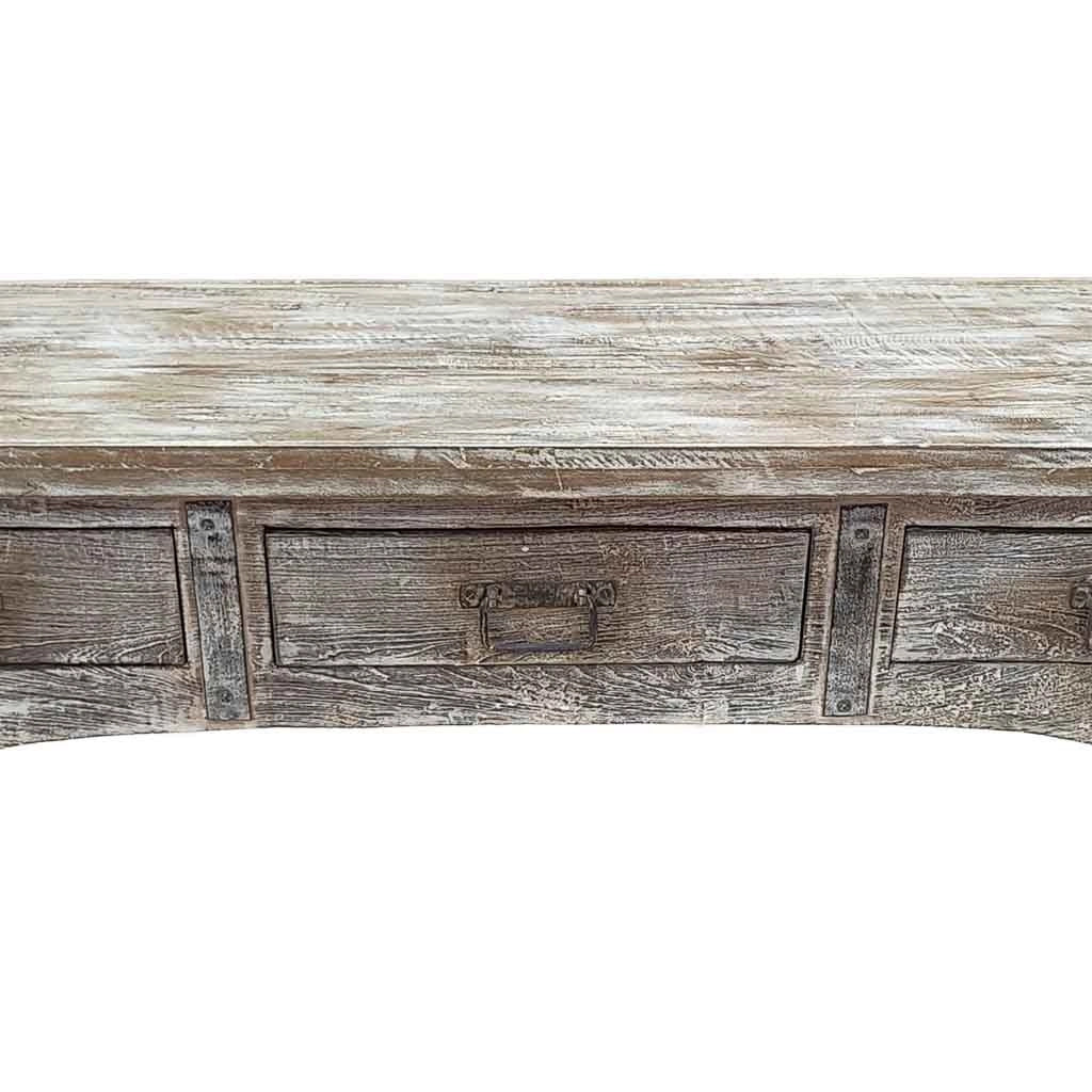 Mobile basso artigianale in legno 165-175x45x57h cm