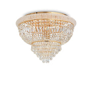 Lampada Da Soffitto Dubai Pl24 Ottone Ideal-Lux
