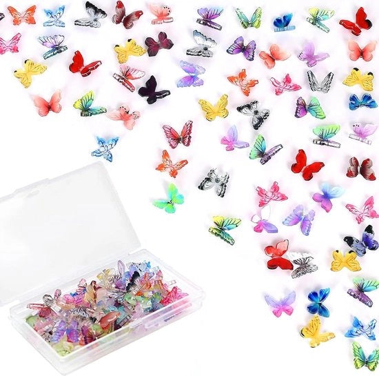 60 pezzi di farfalle in cera - accessori per casa dei bambini - attività di hobby - figure di animali - giardino delle fate - decorazione.