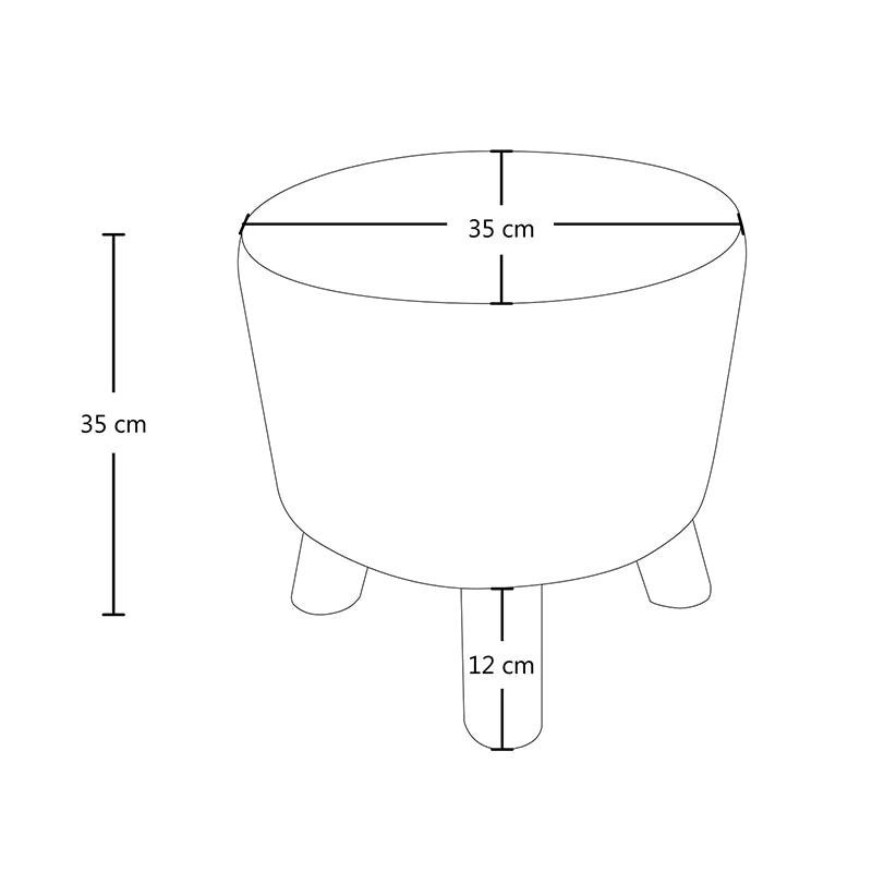 Pouf divano, pouf poggiapiedi blu petrolio – Nemo - SG27NEPL