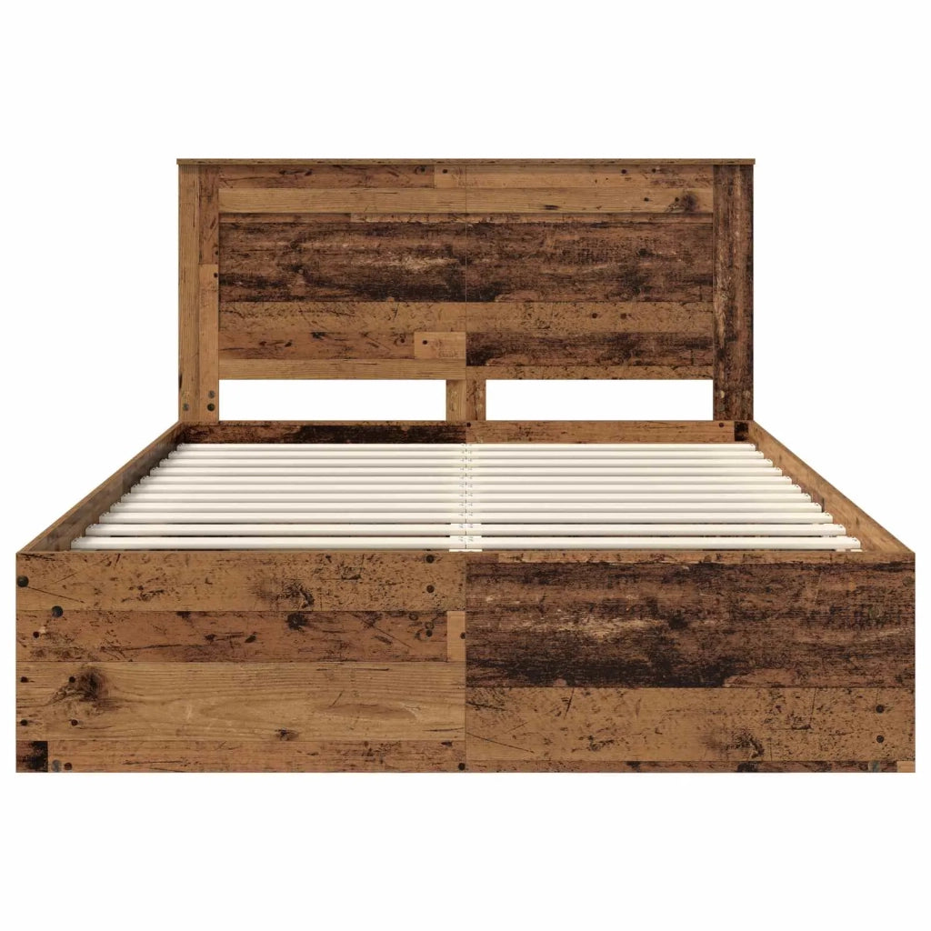 Struttura del letto Legno vecchio 140 x 190 cm Pino massello 3410086