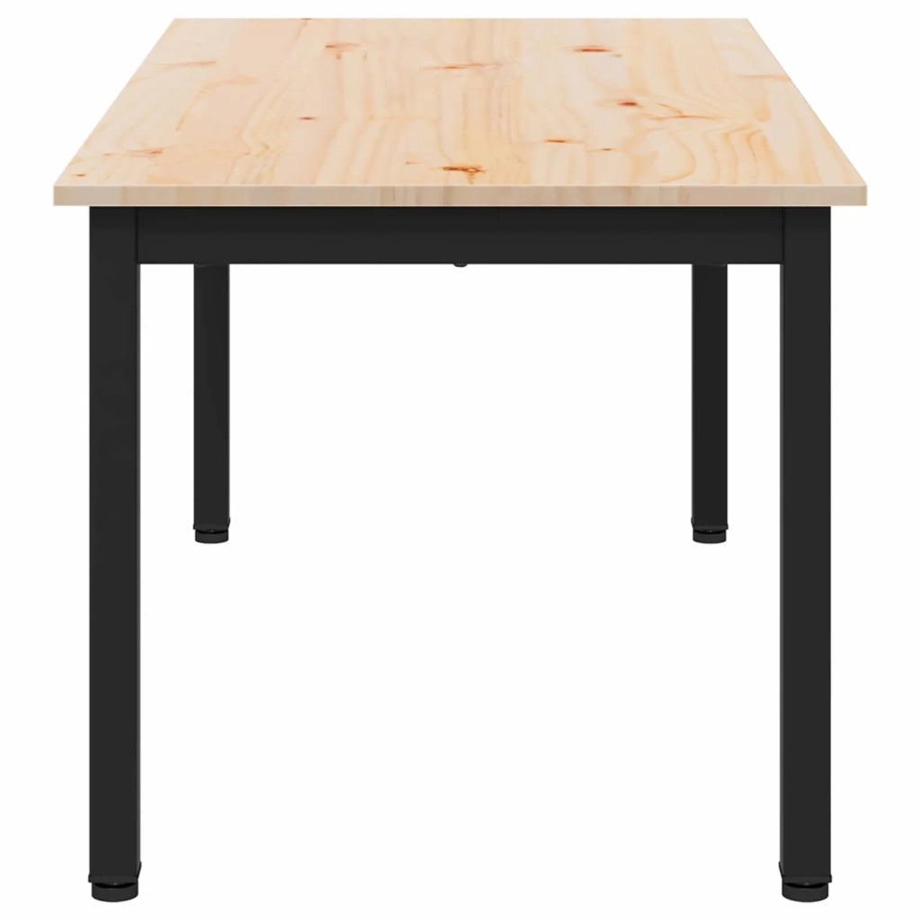 Tavolino da salotto Naturale 100 x 50 x 45 cm Pino massello 892765