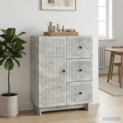 Credenza Grigio Cemento 66 x 34,5 x 90 cm Legno ingegnerizzato 893938