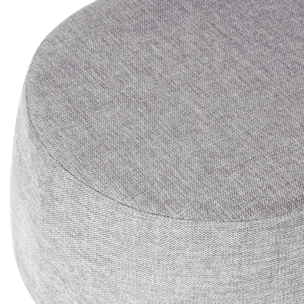 Panca imbottita in tessuto color grigio chiaro Pouf da letto Pouf da salotto Pouf da camera da letto