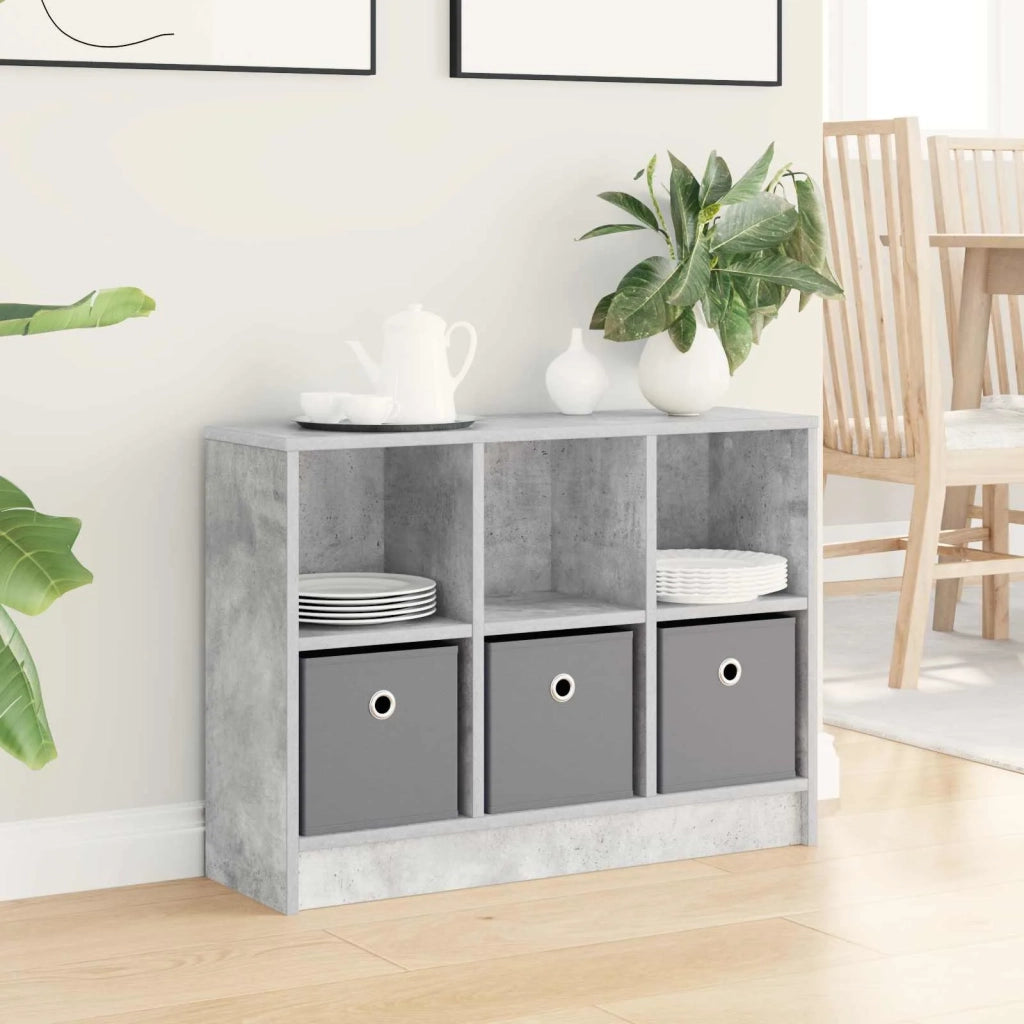 Credenza con cassetto Grigio cemento 73,5 x 22,5 x 53,5 cm
