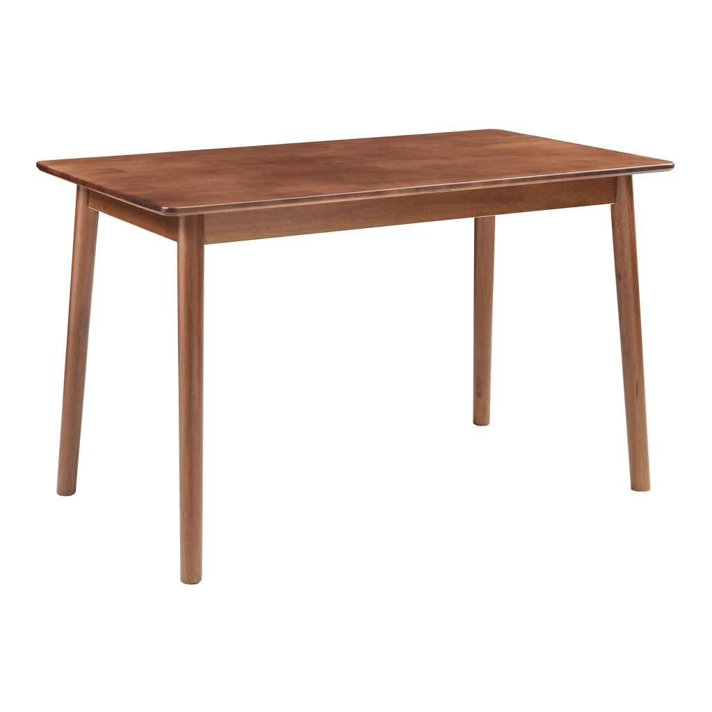 Tavolo da Pranzo Klijori Tavolo da Cucina in Legno di Hevea 140x70 cm Effetto Noce [en.casa]