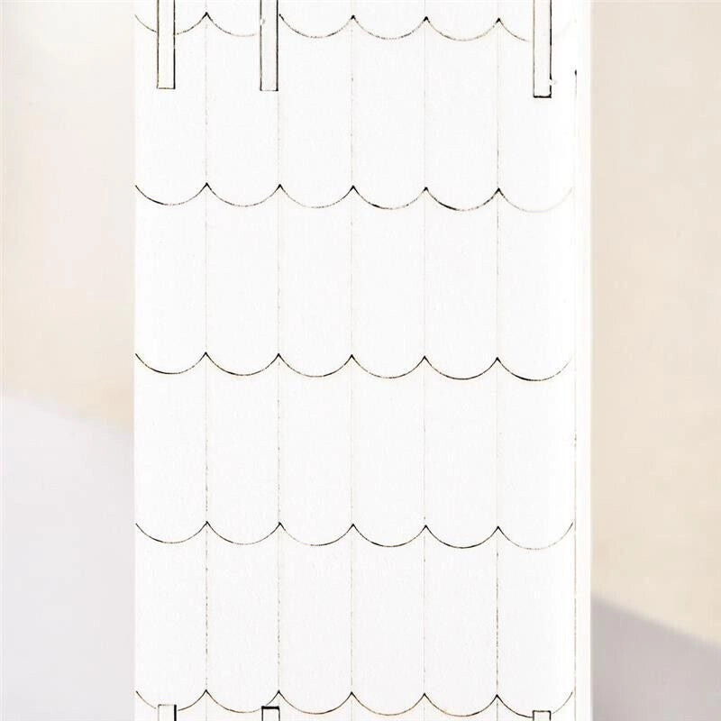 CALENDARIO DELL'AVVENTO IN LEGNO 24 CASSETTI E VILLAGGIO DI NATALE CON ALBERI + LUCI 39X9X42 CM  BIANCO