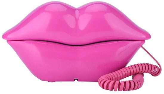 Sostegno per telefono a forma di bocca - Decorazione artistica - Regalo - Utilizzo quotidiano - Aspetto vivace - Decorativo supporto per telefono