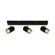 Spot Vintage Plek Metallo Cromo Opaco 3 Luci Gu10