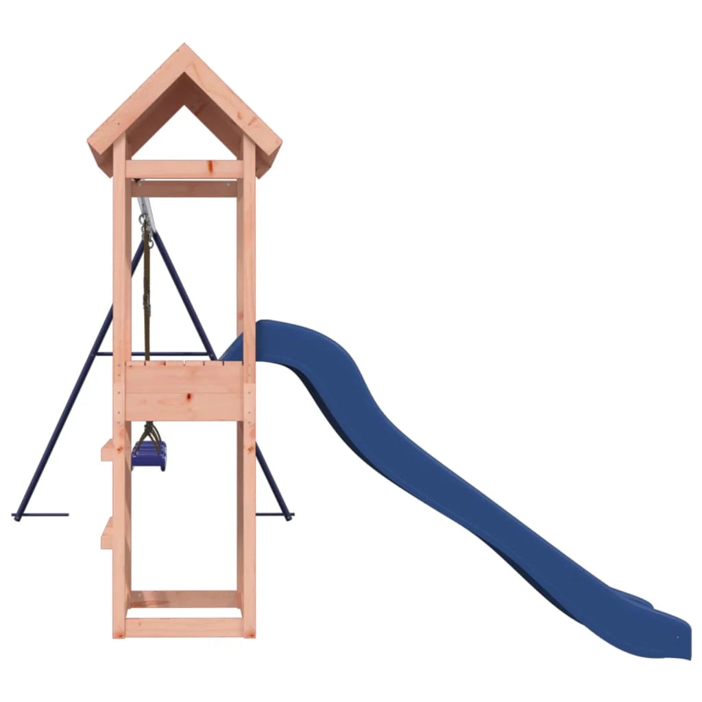 Altalena per parco giochi da esterno scivolo altalena robusta giochi da giardino 308 x 315 x 194 cm legno massello di abete Douglas 02_0004799