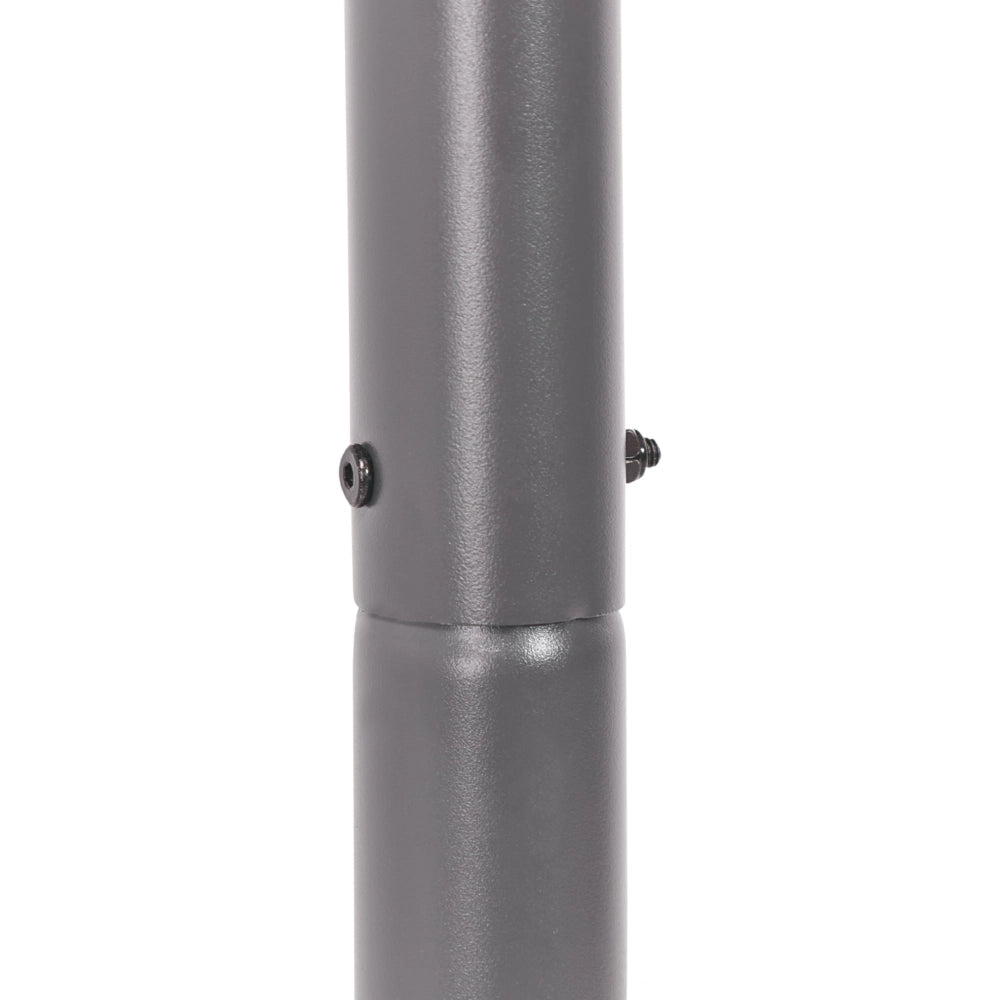 Gazebo da giardino con struttura in metallo e tessuto grigio 300 x 300 cm pergola esterno terrazzo