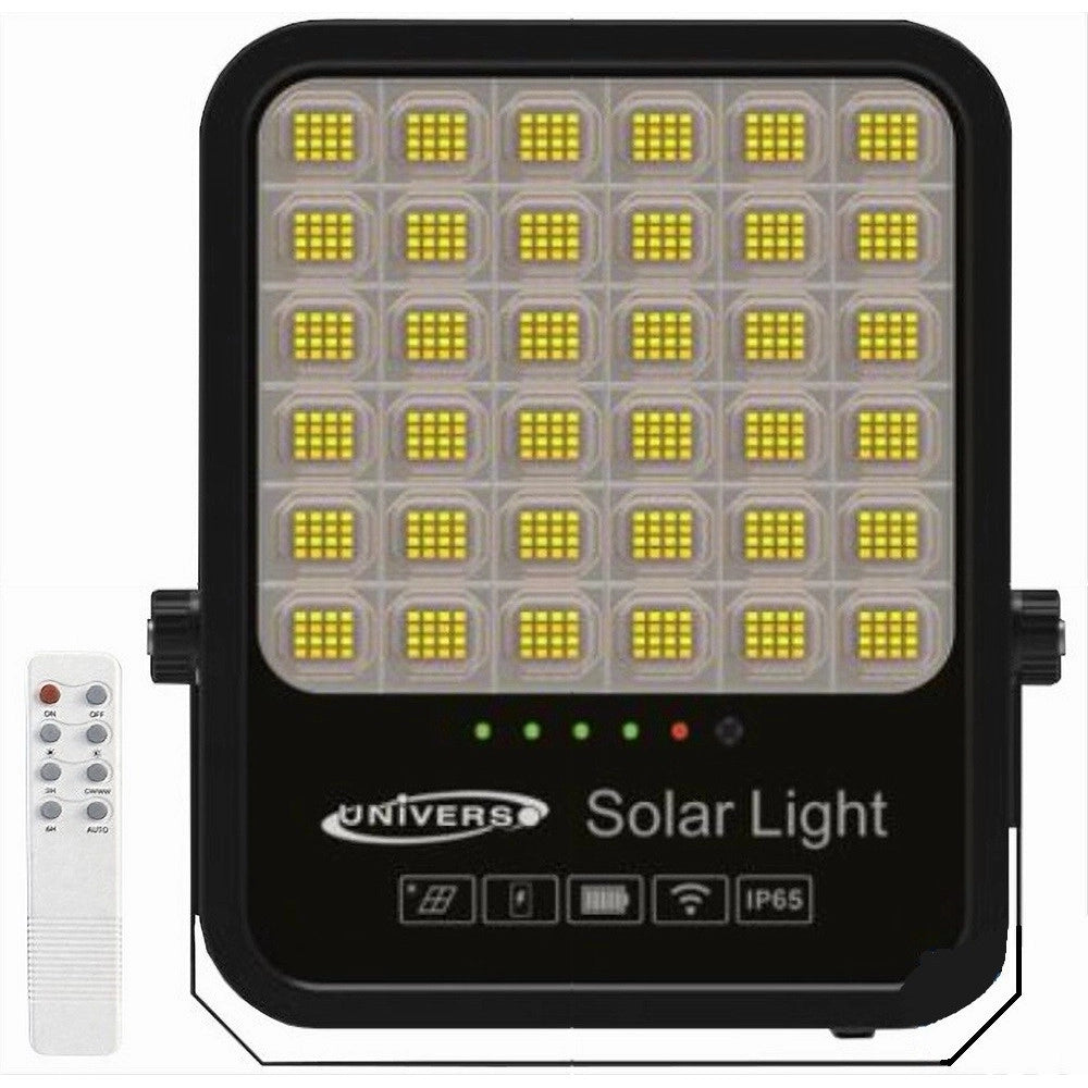 Trade Shop - Faro Led Proiettore 400w Ip65 Cct 3in1 Con Pannello Solare Telecomando Ry-400w-3c -