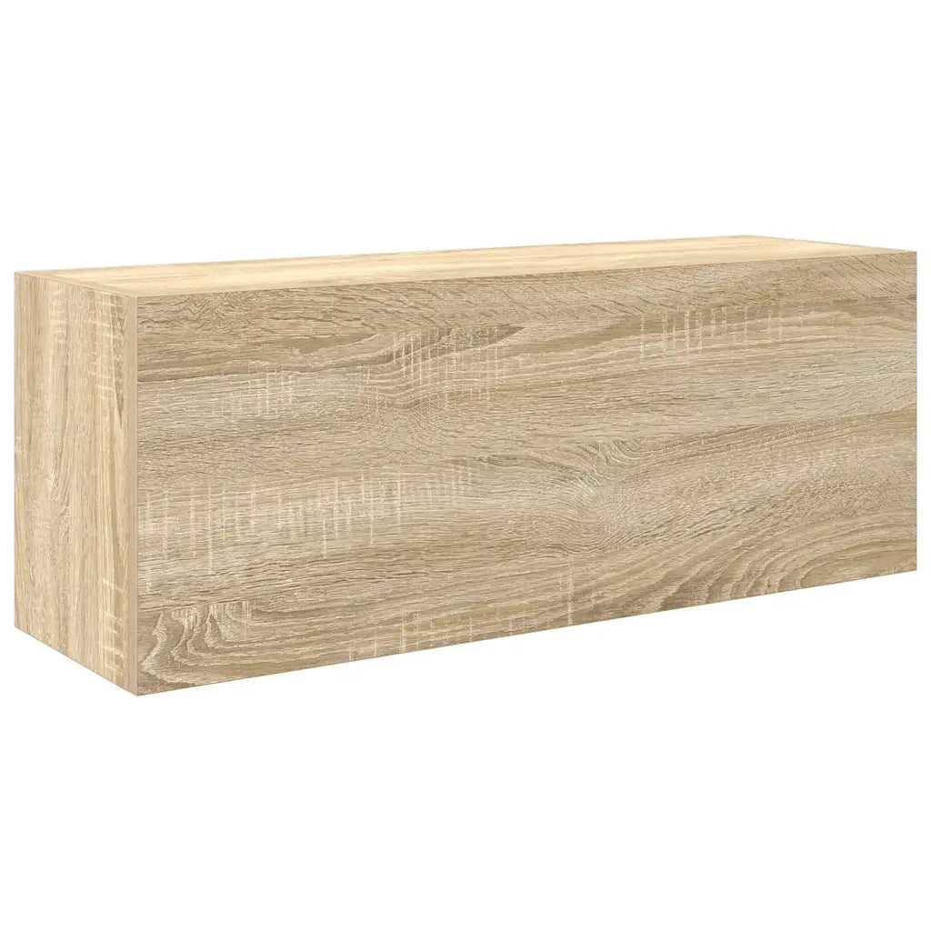 Mobile da Bagno Rovere Sonoma 80x25x30 cm in Legno Multistrato