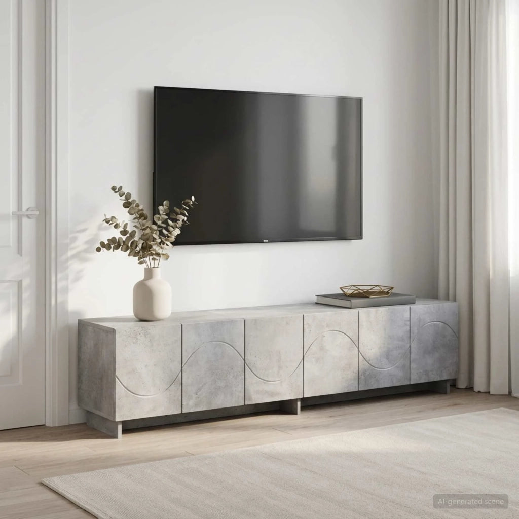 Supporto TV 179.5 x 34.5 x 40 cm Grigio Cemento 8011588