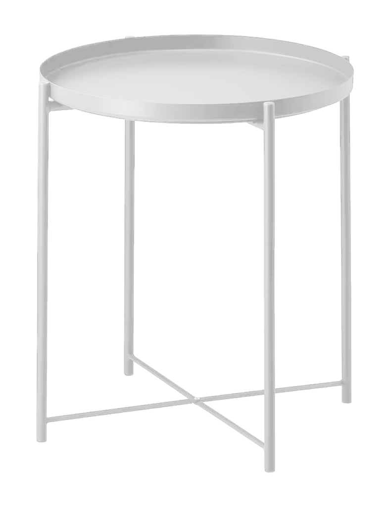Tavolino da salotto in metallo bianco - Willy - TS08WI