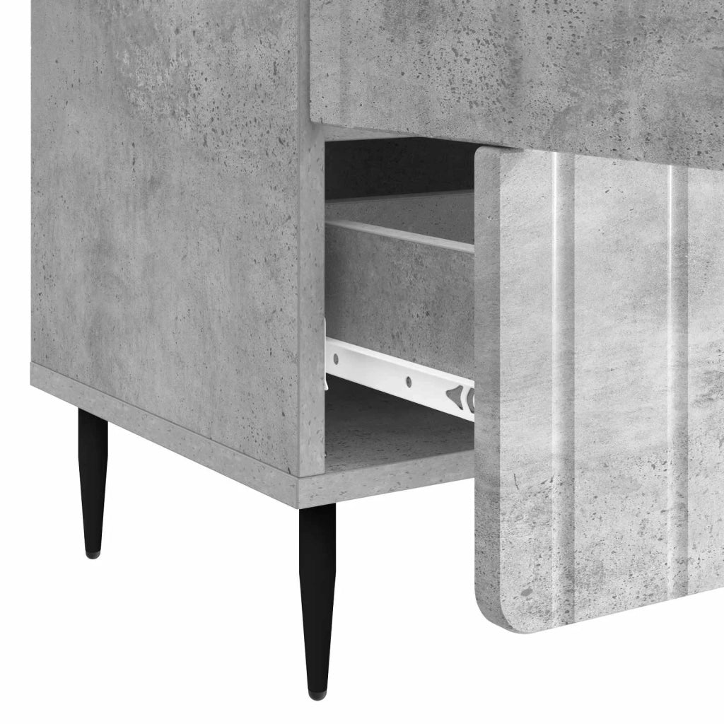 Credenza Grigio Cemento 66 x 34,5 x 97 cm Legno ingegnerizzato