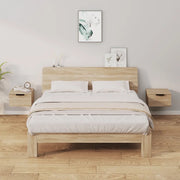 Comodini a Muro 2 pz-Set di 2 Tavolino da notte Rovere Sonoma 34x30x20 cm